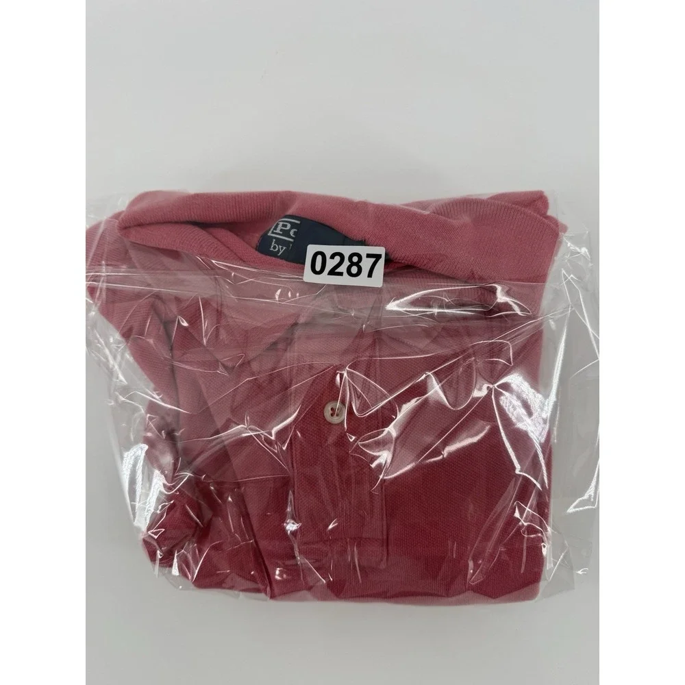 Polo‎ Ralph Lauren Men's Shirt Pink Red Short Sleeve Classic Fit Size XL